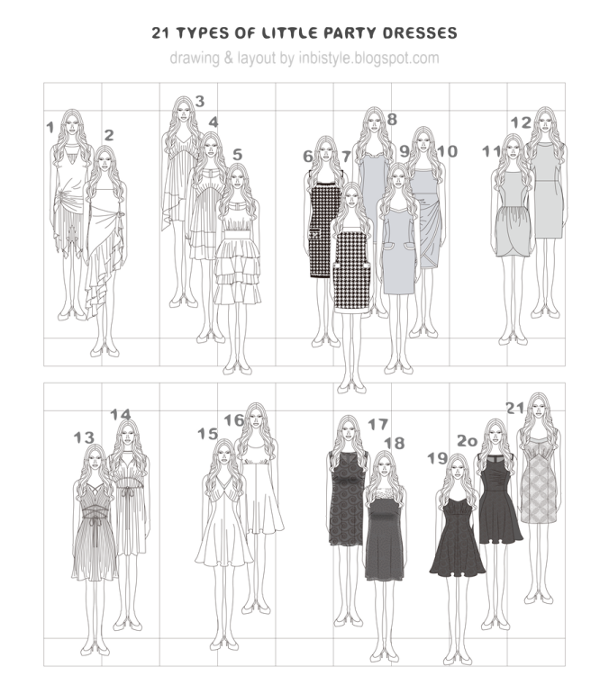  Party Dresses template